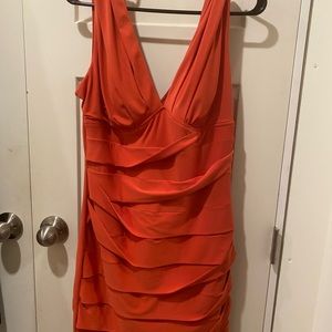 Beautiful orange bandage dress